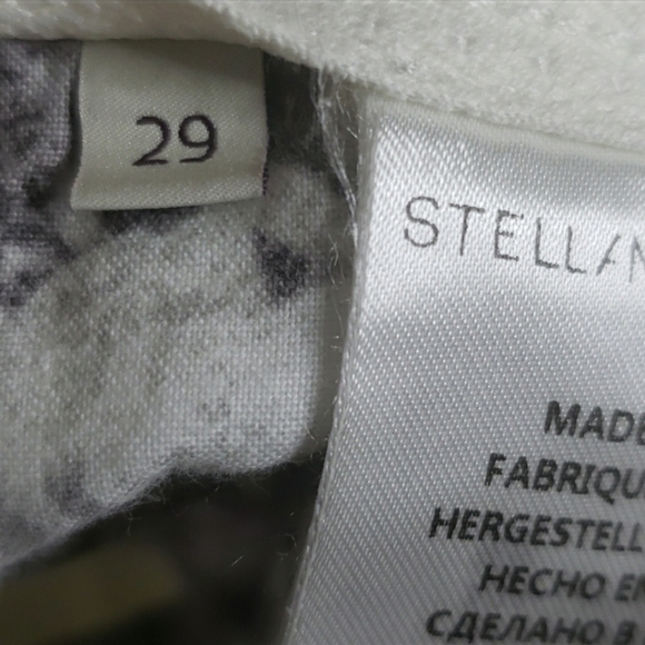 Stella Mccartney White Mid-Rise Flare JeansSZ 29 - Picture 6 of 6